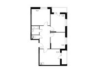 Планировка 3-комнатной квартиры, 78,34 м2
