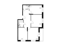 Планировка 3-комнатной квартиры, 78,9 м2