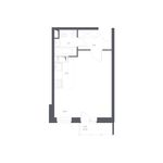 Планировка 1-комнатной квартиры, 28,7 м2