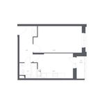 Планировка 1-комнатной квартиры, 37,5 м2