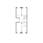 Планировка 4-комнатной квартиры, 78,3 м2