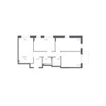 Планировка 4-комнатной квартиры, 72,4 м2