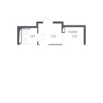 Планировка 2-комнатной квартиры, 59 м2