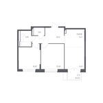 Планировка 2-комнатной квартиры, 58,8 м2