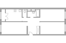 Планировка 3-комнатной квартиры, 71,81 м2
