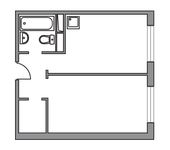 Планировка 1-комнатной квартиры, 32,09 м2