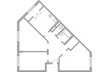 Планировка 3-комнатной квартиры, 73,08 м2