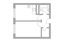 Планировка 1-комнатной квартиры, 32,27 м2