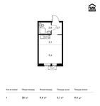 Планировка квартиры студии, 20 м2