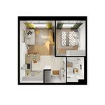 Планировка 1-комнатной квартиры, 37,7 м2