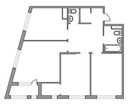 Планировка 3-комнатной квартиры, 77 м2