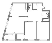 Планировка 3-комнатной квартиры, 76 м2