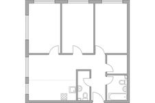 Планировка 3-комнатной квартиры, 73,1 м2