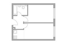 Планировка 2-комнатной квартиры, 37,1 м2