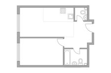Планировка 2-комнатной квартиры, 39,8 м2
