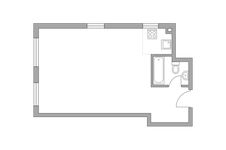 Планировка 1-комнатной квартиры, 35,4 м2