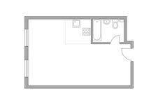 Планировка 1-комнатной квартиры, 32,7 м2