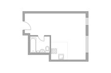 Планировка 1-комнатной квартиры, 27,2 м2