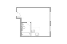 Планировка 1-комнатной квартиры, 30,7 м2