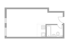 Планировка 1-комнатной квартиры, 29,4 м2