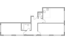 Планировка 3-комнатной квартиры, 67,4 м2