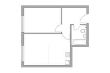 Планировка 2-комнатной квартиры, 40,1 м2