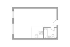 Планировка 1-комнатной квартиры, 35,2 м2