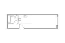 Планировка 1-комнатной квартиры, 29,7 м2