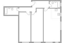Планировка 3-комнатной квартиры, 103,2 м2