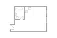 Планировка 1-комнатной квартиры, 29,9 м2