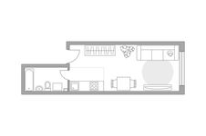 Планировка 1-комнатной квартиры, 32,9 м2