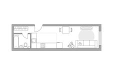 Планировка 1-комнатной квартиры, 29,8 м2