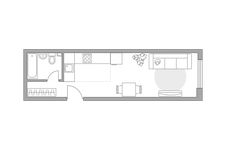 Планировка 1-комнатной квартиры, 29,7 м2