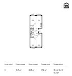 Планировка 3-комнатной квартиры, 81,7 м2