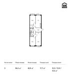 Планировка 3-комнатной квартиры, 86,5 м2