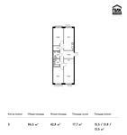 Планировка 3-комнатной квартиры, 86,5 м2