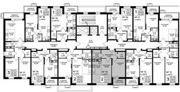Планировка 2-комнатной квартиры, 44,57 м2