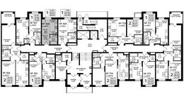 Планировка 1-комнатной квартиры, 34 м2