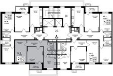Планировка 2-комнатной квартиры, 51,87 м2