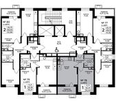 Планировка 1-комнатной квартиры, 34,44 м2