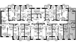 Планировка 2-комнатной квартиры, 61,28 м2