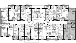Планировка 2-комнатной квартиры, 61,28 м2