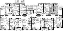 Планировка 1-комнатной квартиры, 33,23 м2