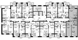Планировка 3-комнатной квартиры, 62,36 м2