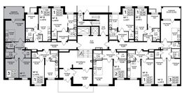 Планировка 3-комнатной квартиры, 59,05 м2