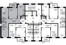 Планировка 3-комнатной квартиры, 68,29 м2