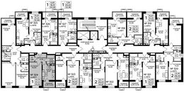 Планировка 1-комнатной квартиры, 34,66 м2