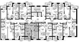 Планировка 2-комнатной квартиры, 38,83 м2