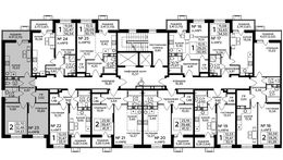 Планировка 2-комнатной квартиры, 54,63 м2
