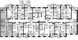 Планировка 2-комнатной квартиры, 61,07 м2